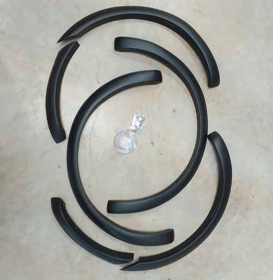 Ford Ranger 2020-2022 Matt black Fender flares Slimline design with park sensor holes