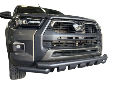 Toyota Hilux & Hilux GR (2016+) Steel Front Bumper Lower Nudge Bar Black
